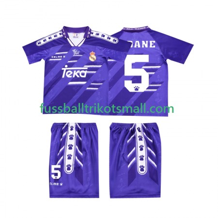Fußballtrikots Real Madrid ZIDANE 5 Retro Kinder 1994 1996 Kurzarm Auswärts-trikot kaufen